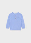 Wells Baby Henley Sweater - Cloud