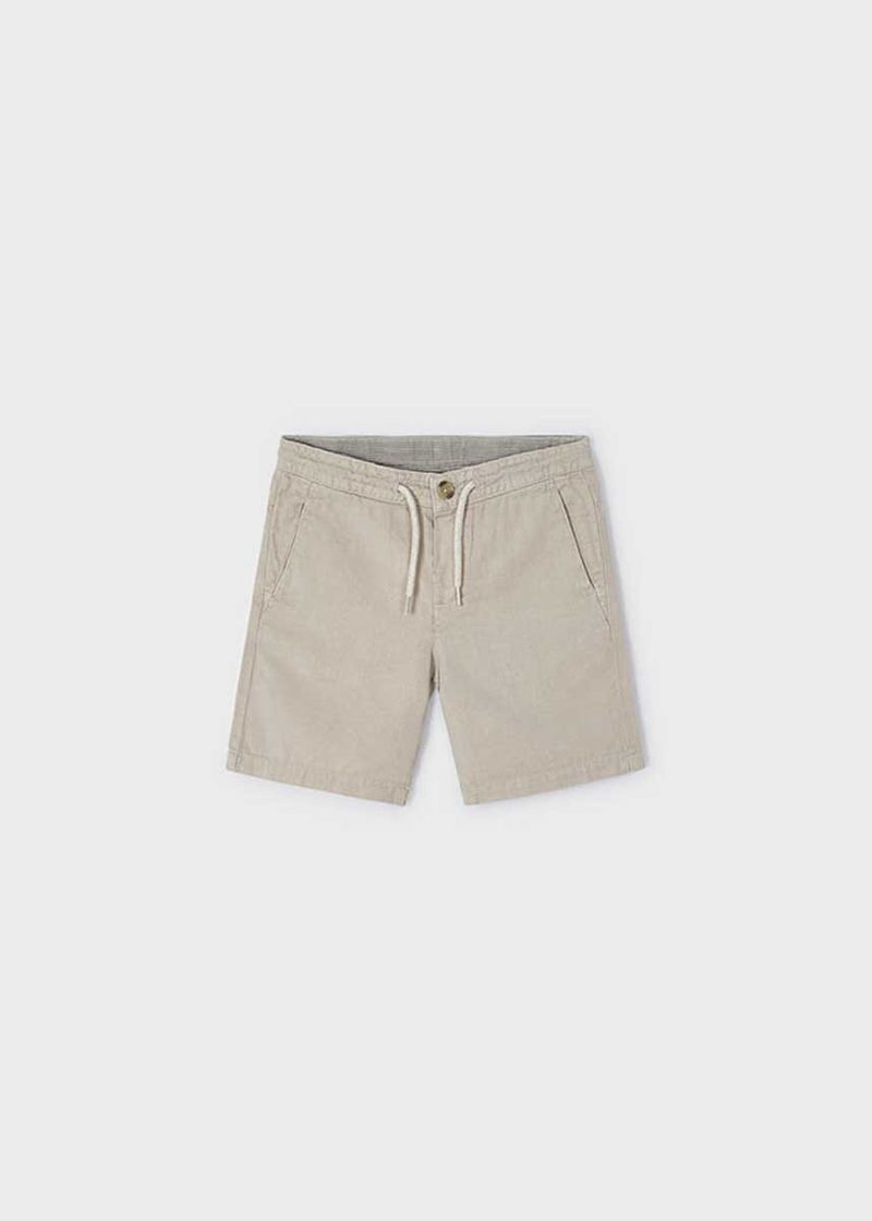 Liam Boys Linen Shorts - Semolina