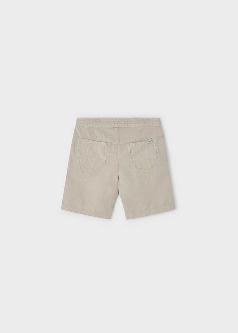 Liam Boys Linen Shorts - Semolina