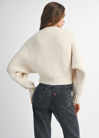 Elliot Slouchy Crew Neck Pullover - Cream