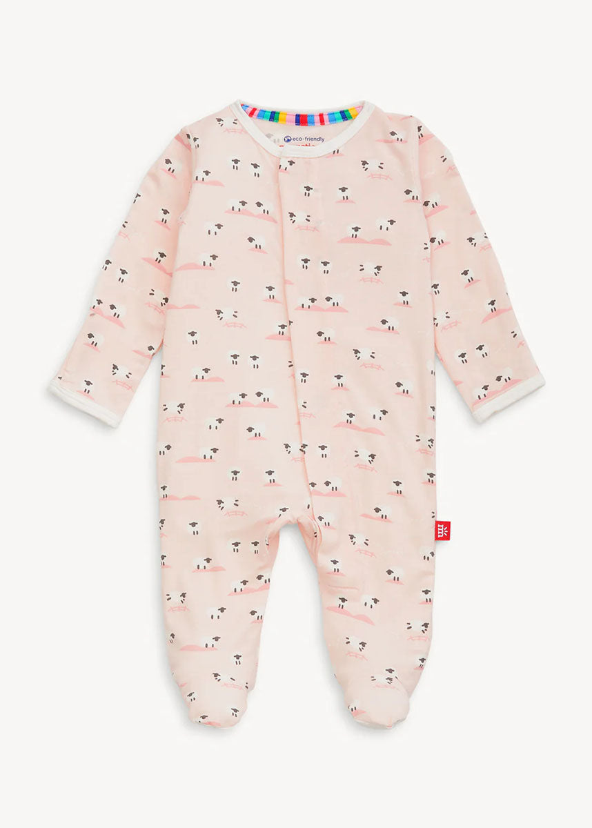 Modal Magnetic Footie - Baa Baa Baby Pink