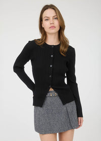 Shoshana Knit Cardi Top - Black