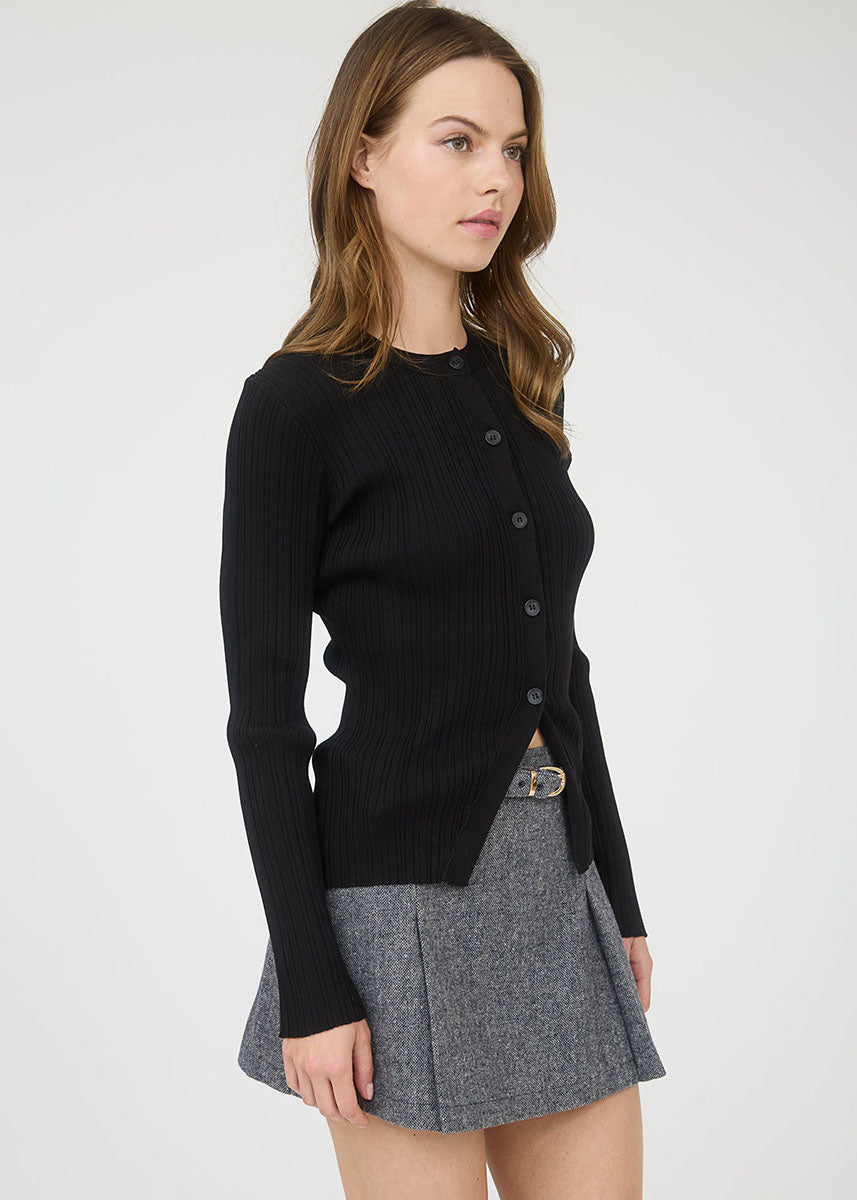 Shoshana Knit Cardi Top - Black