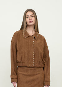Sadie Studded Jacket - Camel