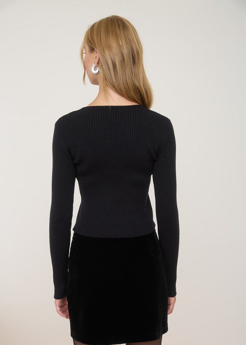 Imogene Knit Top - Black