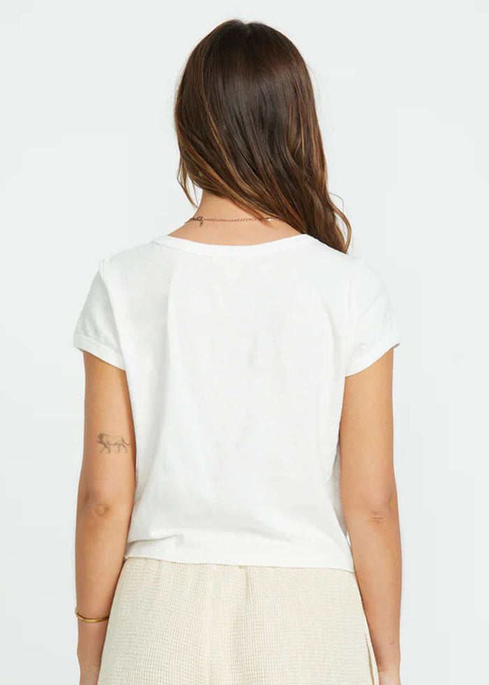 Daily Knit Tee - Stencil Wash