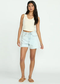 Rerun Knit Tank - White Cap