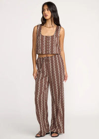 Another Wave Woven Tank - Espresso