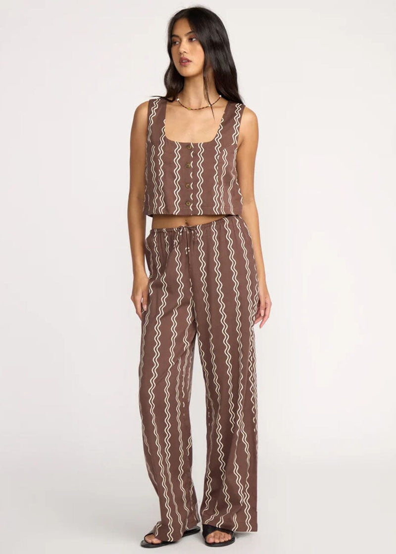 Another Wave Woven Tank - Espresso