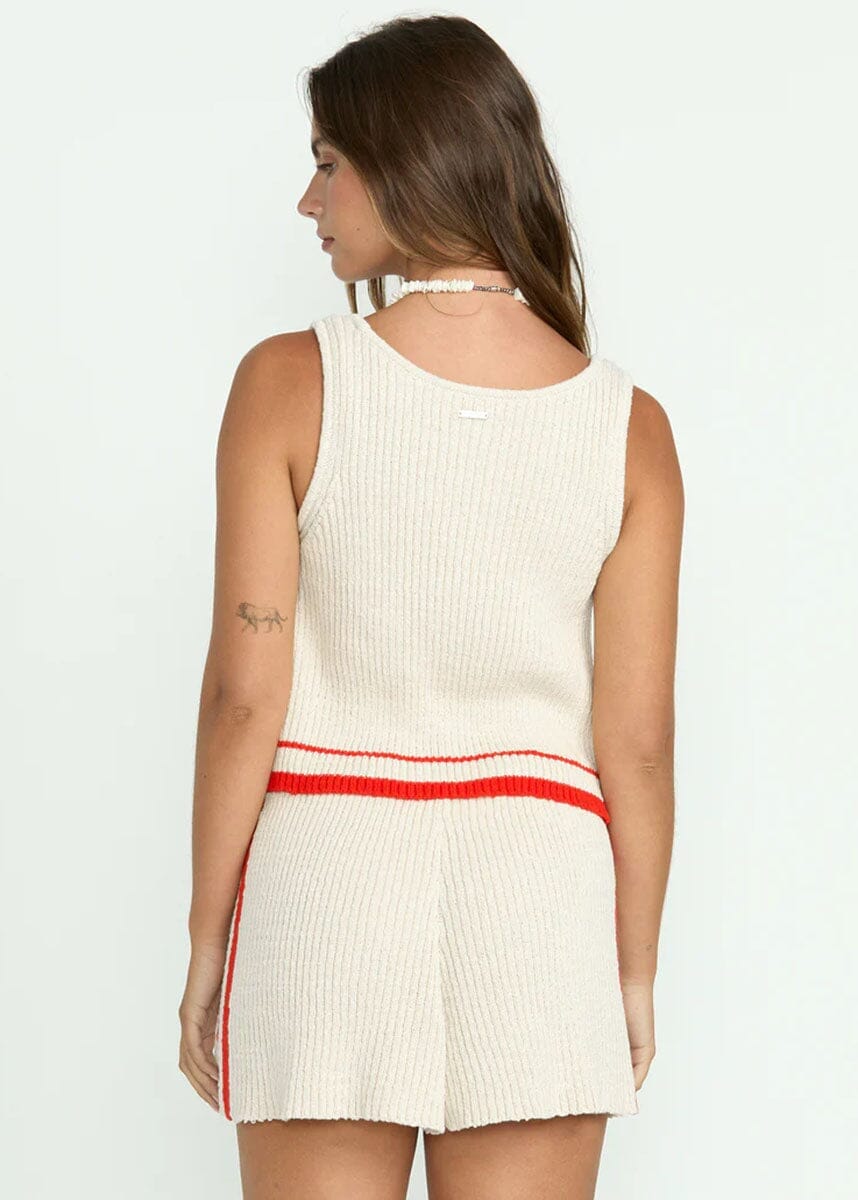 Summery Nights Knit Shorts - White Cap