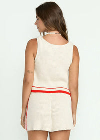 Summery Nights Knit Shorts - White Cap
