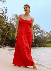 Red Aloha Maxi Dress - Red Aloha