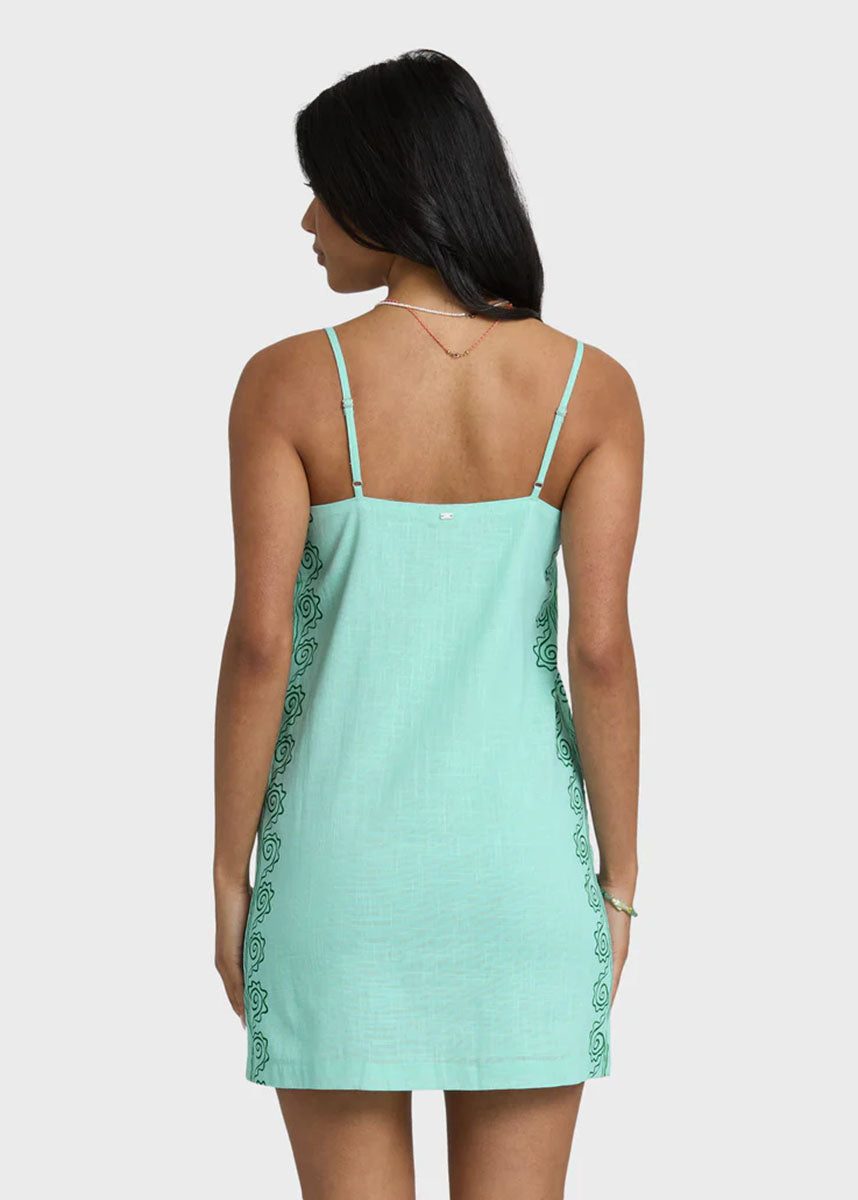 Sun Rays Mini Dress - Pool Blue