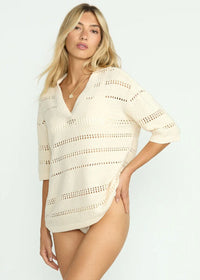 Crystal Tides Overshirt - White Cap