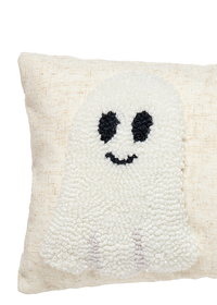Ghost Trio Hook On Flax Pillow