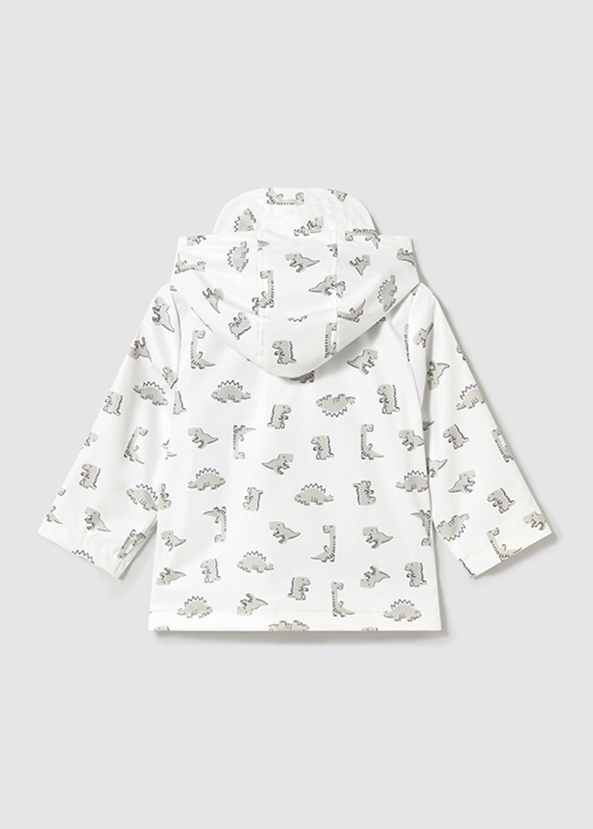 Billie Printed Rain Coat - Bone