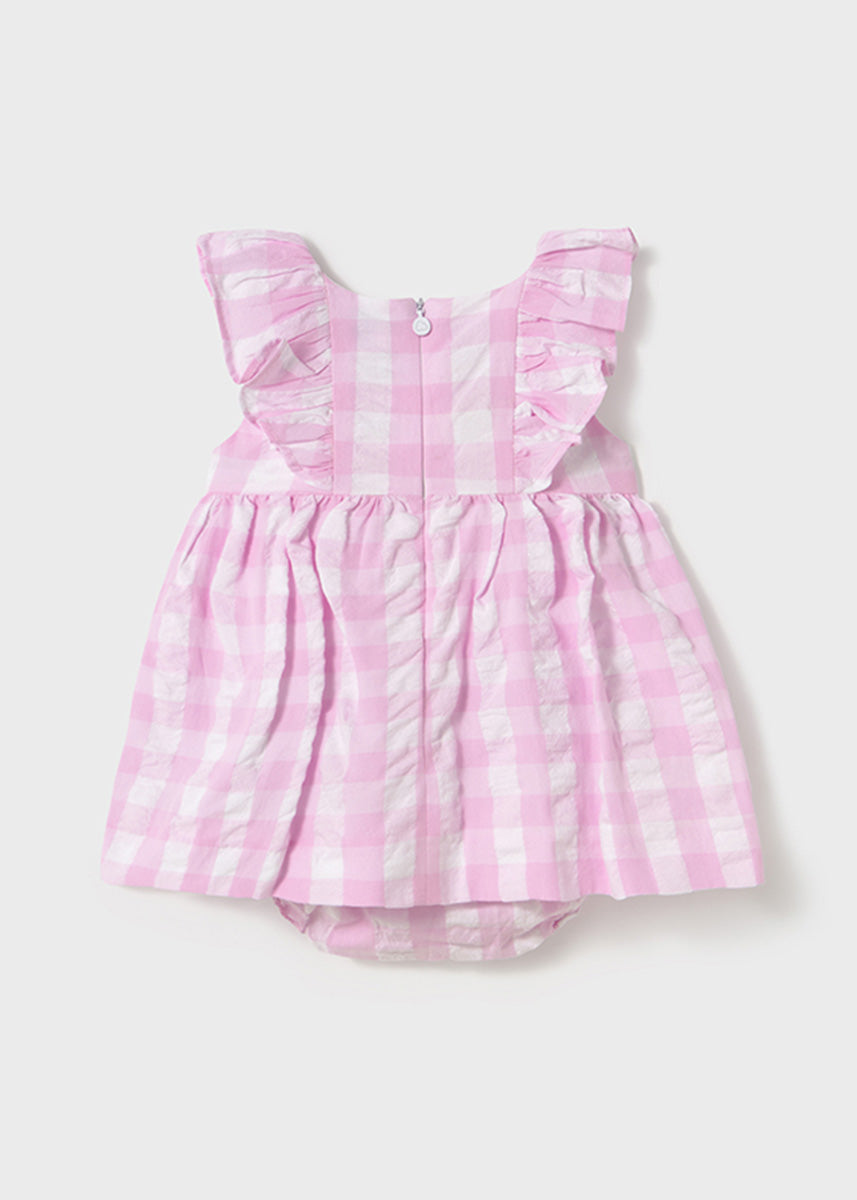 Ellis Gingham Dress - Mauve