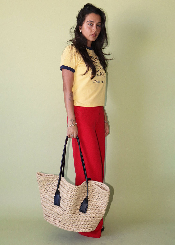 Molly Vintage Club Ringer Tee - Mustard