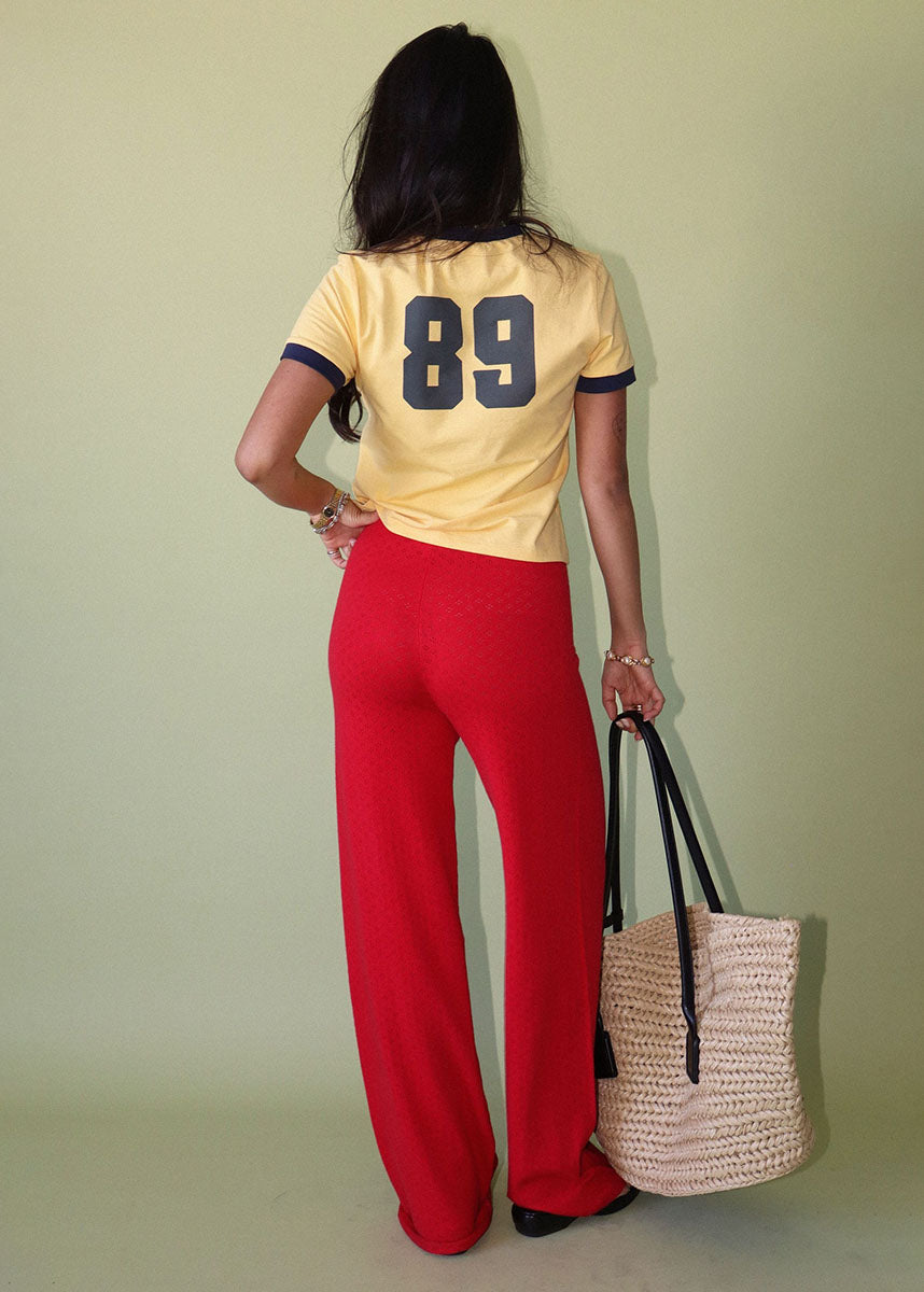 Molly Vintage Club Ringer Tee - Mustard