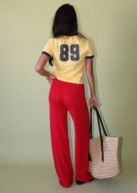 Molly Vintage Club Ringer Tee - Mustard