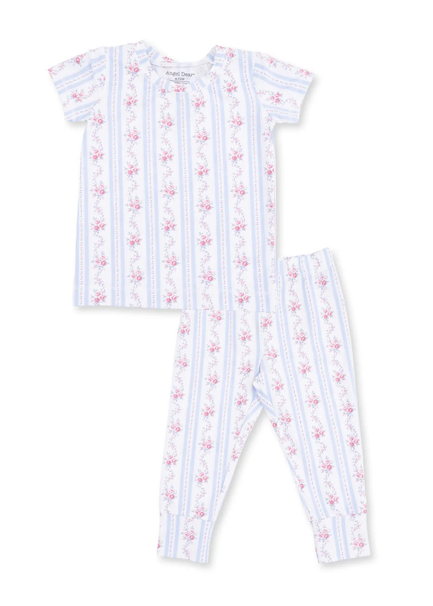 2-Piece S/S Pajama Set - Anna Floral Stripe