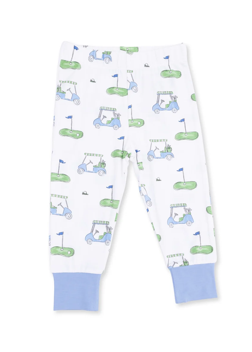 2-Piece S/S Pajama Set - Golf Carts Blue
