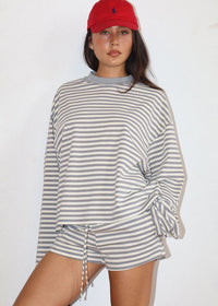 Wilson Striped Top - Grey