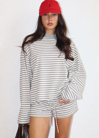 Wilson Striped Top - Grey