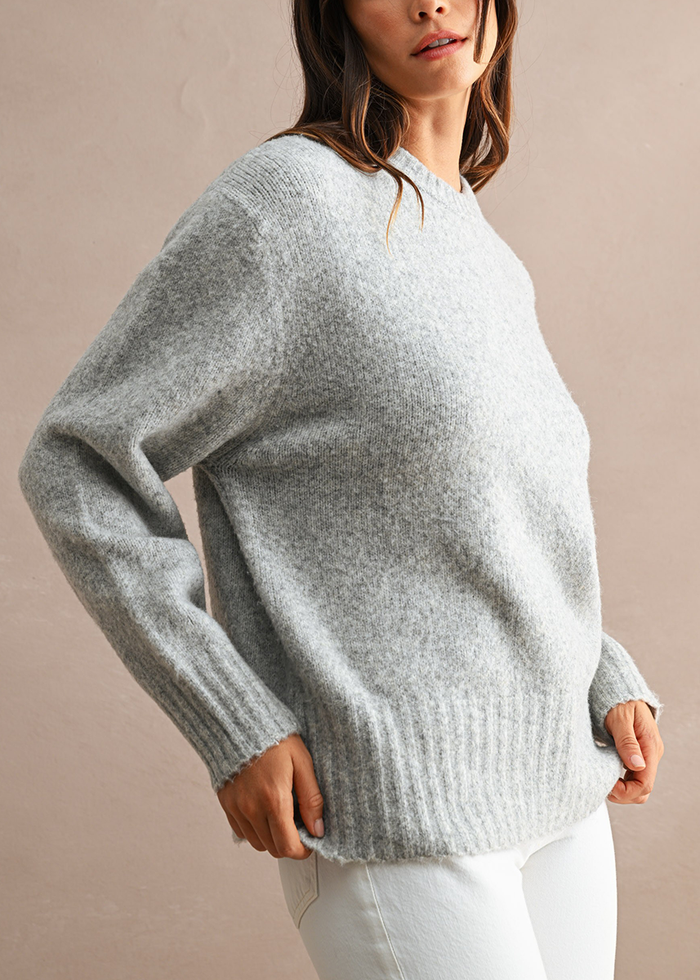 Agusta Pull-Over Sweater - Heather Grey