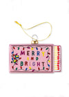 Matchbook Ornament - Merry & Bright