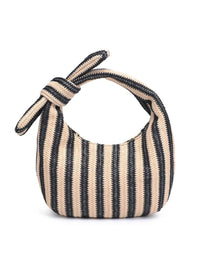 Penny Clutch - Black & Natural