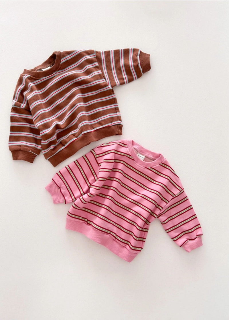 Stripe Pullover - Brown