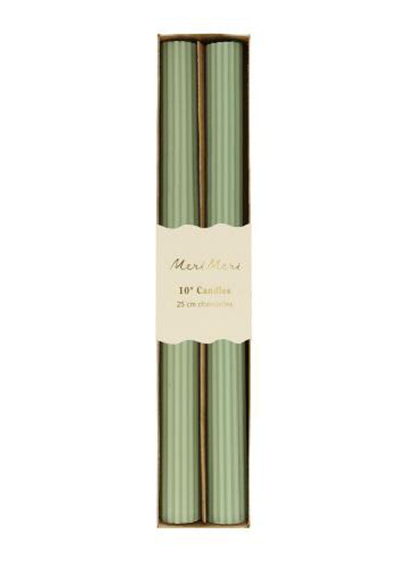 Sage Green Table Candles (Set of 2)