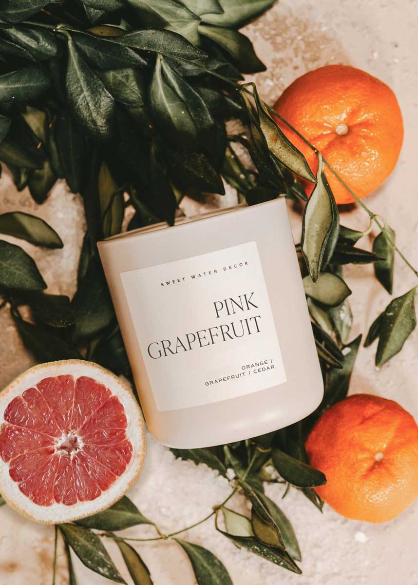 Pink Grapefruit Soy Candle - 15oz