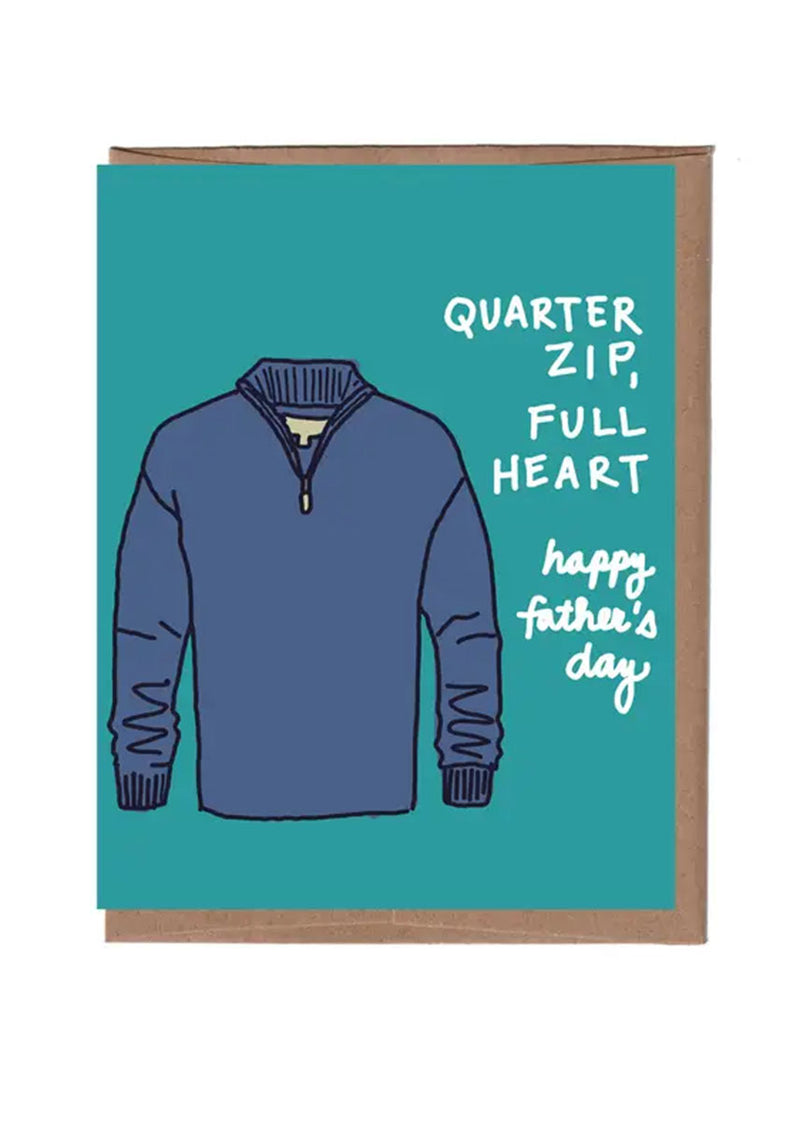Quarter Zip Father's Day Card