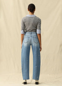 Flora Mid-Rise Barrel - Medium Blue