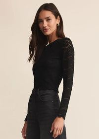 Aurora Lace Top - Black