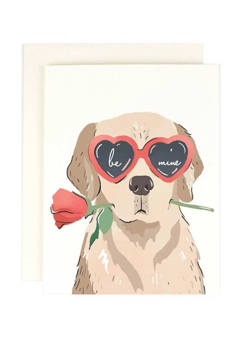 Be Mine Heart Eyes Pup Card