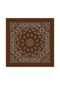 Embroidered Bandana - Cocoa Paisley