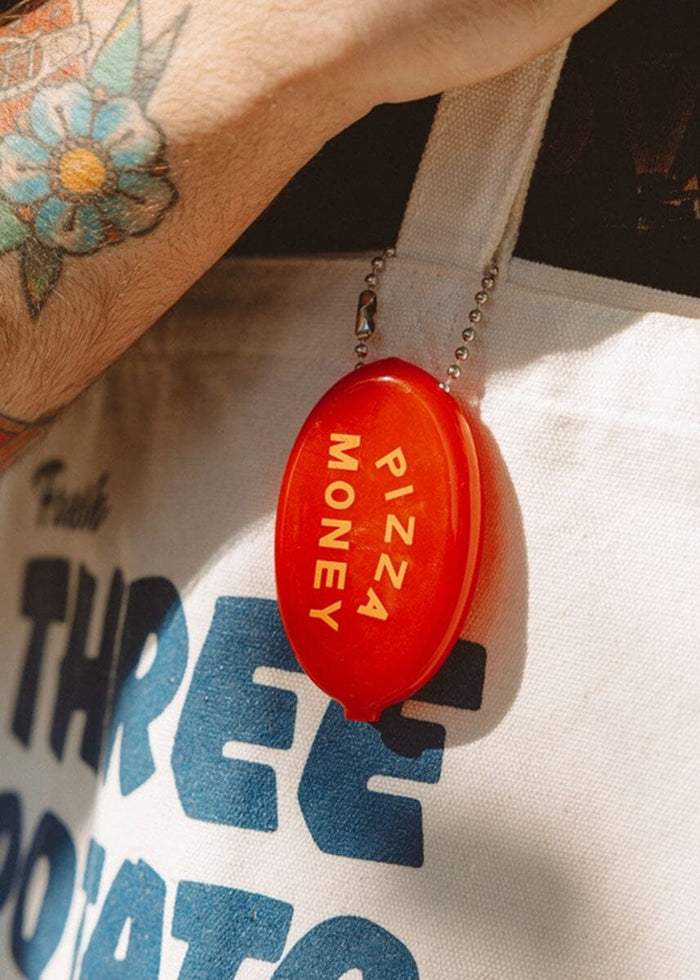 Pizza Money Coin Pouch - Red
