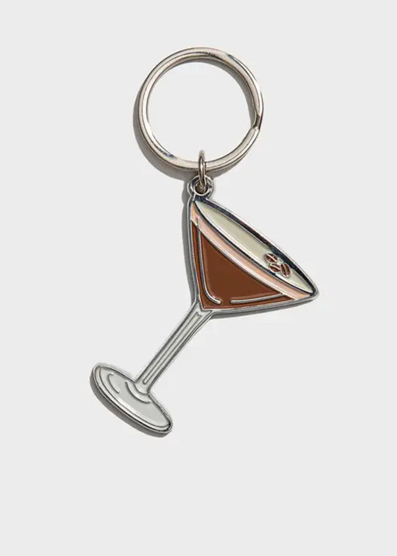 Espresso Martini Enamel Keychain