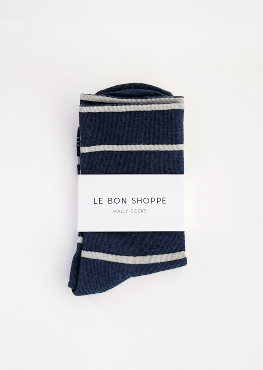 Wally Stripe Socks - Marine
