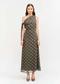 Remie Off The Shoulder Dress - Olive