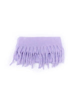 Beatrice Tassel Knit Scarf - Purple Awn