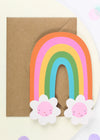 Rainbow Blossom Greeting Card