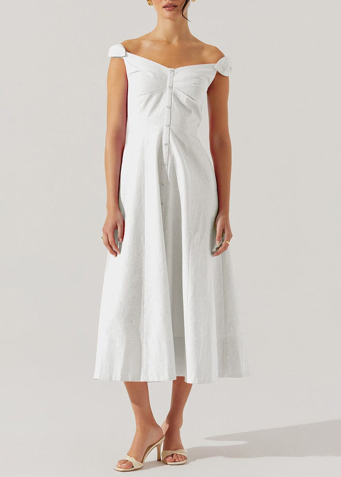 Charelin Dress - White