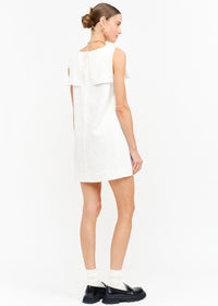 Harper Linen Mini Dress - Off White