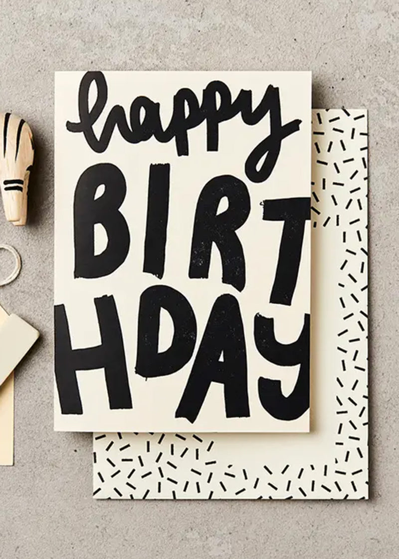 Bold Happy Birthday Card