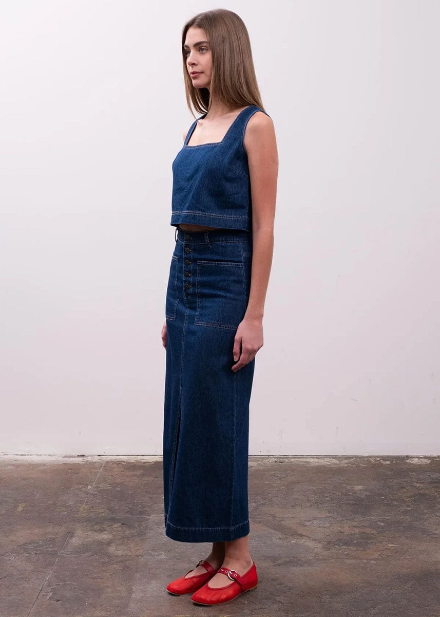 Tennessee Crop Top - Denim