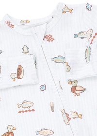 2-Way Zipper Footie - Lake Cuties